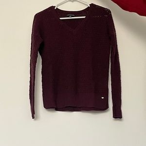 Burgundy sweater